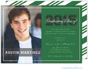 Tumbalina Graduation Invitations/Announcements - Grad Script Green (Digital Photo Invitation) (Grad