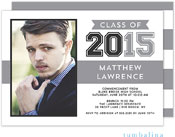 Tumbalina Graduation Invitations/Announcements - Grad Stacked Flag White (Digital Photo) (Grad Sale