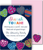 Jewish New Year Cards by Three Bees (Colorful Apples)