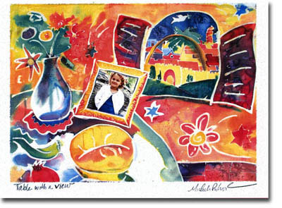 Photo Jewish New Year Cards by Michele Pulver/Another Creation - Table With A View - Photo