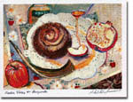 Jewish New Year Cards by Michele Pulver/Another Creation - Apples, Honey & Pomegranates
