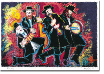 Jewish New Year Cards by Michele Pulver/Another Creation - Klezmers