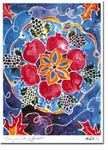 Jewish New Year Cards by Michele Pulver/Another Creation - Pomegranates and Grapes