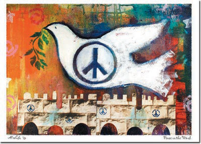 Jewish New Year Cards by Michele Pulver/Another Creation - Peace is the Word