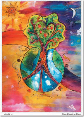 Jewish New Year Cards by Michele Pulver/Another Creation - Love Rooted in Peace