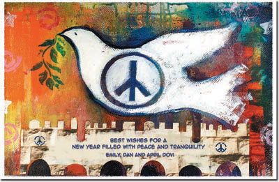 Jewish New Year Cards by Michele Pulver/Another Creation - Peace is the Word