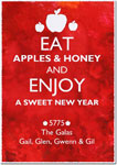 Jewish New Year Cards by Michele Pulver/Another Creation - Eat Apples