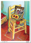 Jewish New Year Cards by Michele Pulver/Another Creation - Van Gogh's Chair with Photo