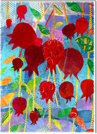 Jewish New Year Cards by Michele Pulver/Another Creation - Pomegranate Party Jewish New Year Cards by Michele Pulver/Another Creation - Pomegranate Party
