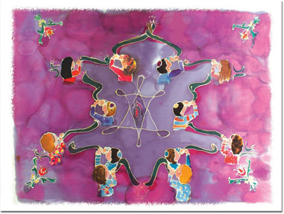 Jewish New Year Cards by Michele Pulver/Another Creation - L'Chayim Shofar Blowers Jewish New Year Cards by Michele Pulver/Another Creation - L'Chayim Shofar Blowers