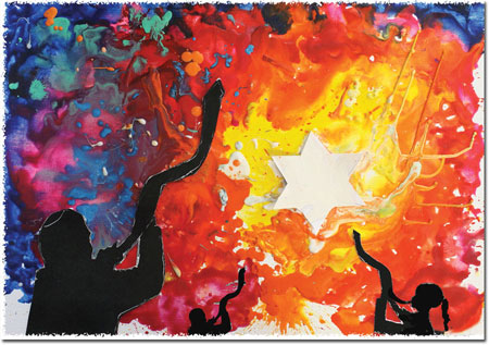 Jewish New Year Cards by Michele Pulver/Another Creation - Blasts of Color