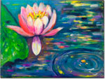 Jewish New Year Cards by Michele Pulver/Another Creation - Tashlich at the Lily Pond
