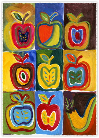Jewish New Year Cards by Michele Pulver/Another Creation - True Colors Folded Jewish New Year Cards by Michele Pulver/Another Creation - True Colors Folded