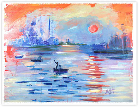 Jewish New Year Cards by Michele Pulver/Another Creation - Tishrei Reflections Jewish New Year Cards by Michele Pulver/Another Creation - Tishrei Reflections