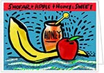 Jewish New Year Greeting Cards from Another Creation by Michele Pulver - Shofar, Apple and Honey