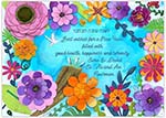 Jewish New Year Greeting Cards from Another Creation by Michele Pulver - Flowers of Peace