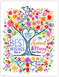 Jewish New Year Greeting Cards from Another Creation by Michele Pulver - Love Tree