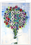 Jewish New Year Greeting Cards from Another Creation by Michele Pulver - Kalaniyot Chai