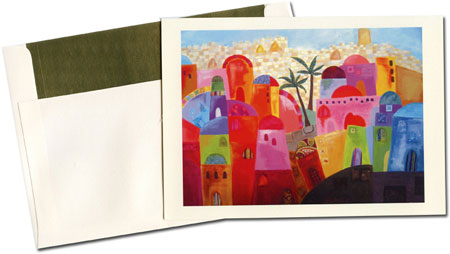 Jewish New Year Cards by Indelible Ink - View From The Wall (#355)