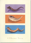 Jewish New Year Cards by Indelible Ink - Trio Of Shofars (#360)