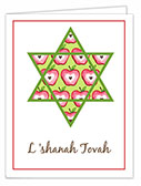 Jewish New Year Cards by Bonnie Marcus Collection (Apple Star of David)