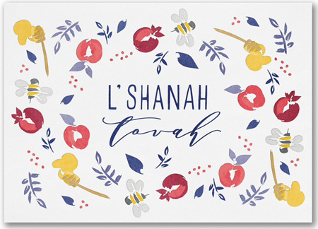 Jewish New Year Cards by Carlson Craft (Fruitful Greetings)