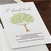 Jewish New Year Cards by Checkerboard - Stately Tree