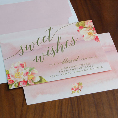 Jewish New Year Cards by Checkerboard - Apple Blossom Blessings Jewish New Year Cards by Checkerboard - Apple Blossom Blessings