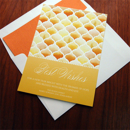 Jewish New Year Cards by Checkerboard - Golden Wishes Jewish New Year Cards by Checkerboard - Golden Wishes