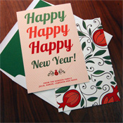 Jewish New Year Cards by Checkerboard - Filled With Happy