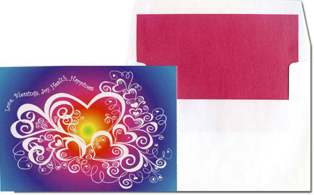 Jewish New Year Cards by Designer's Connection - Blooming Hearts
