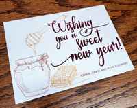 Jewish New Year Cards by Invitation Basket (Honey Pot)