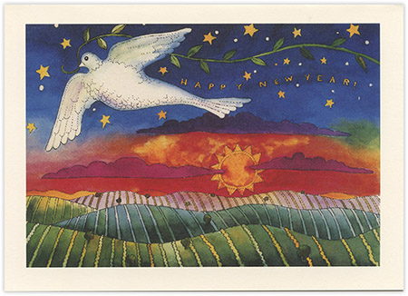 Jewish New Year Cards by Indelible Ink - Soaring Dove Jewish New Year Cards by Indelible Ink - Soaring Dove