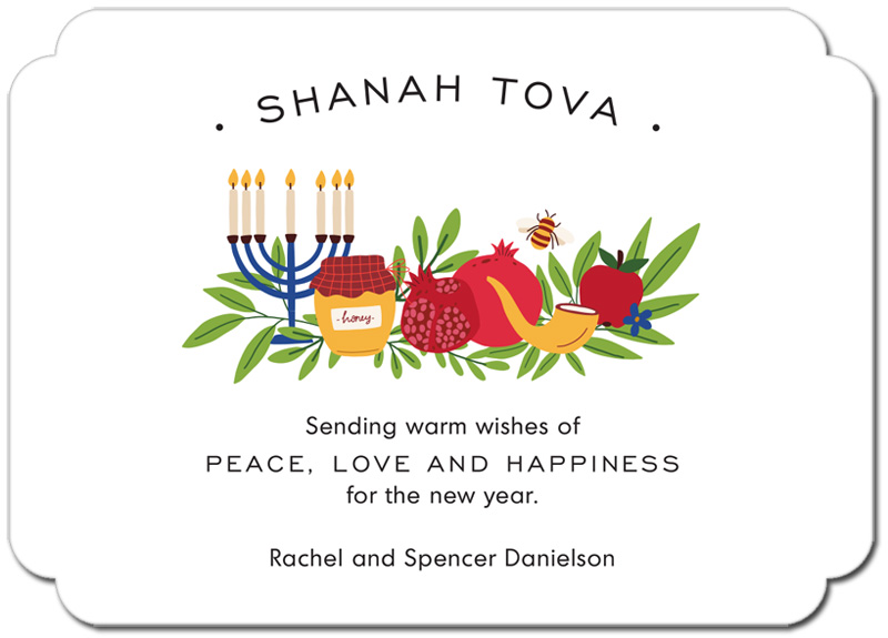 Jewish New Year Greeting Cards by PicMe Prints (Peaceful Year) More