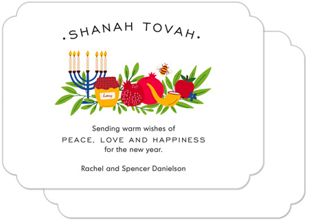 Jewish New Year Greeting Cards by PicMe Prints (Peaceful Year)