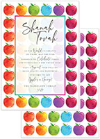 Jewish New Year Greeting Cards by PicMe Prints (Colorful Apples)