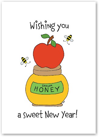 Jewish New Year Cards by Just Mishpucha - Apple on Honey