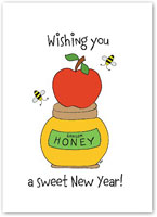 Jewish New Year Cards by Just Mishpucha - Apple on Honey