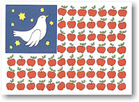 Jewish New Year Cards by Just Mishpucha - Apple Flag