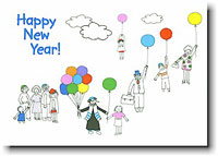 Jewish New Year Cards by Just Mishpucha - Balloon Vendor