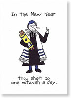 Jewish New Year Cards by Just Mishpucha - Rabbi With Torah