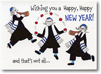 Jewish New Year Cards by Just Mishpucha - Dancing Rabbis