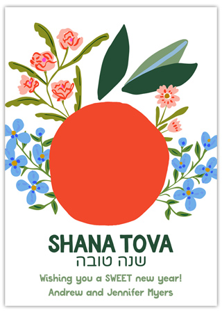 Jewish New Year Cards by Piper Fish Designs (Country Floral)