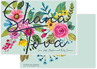 Jewish New Year Cards by Piper Fish Designs (Floral Blooms)