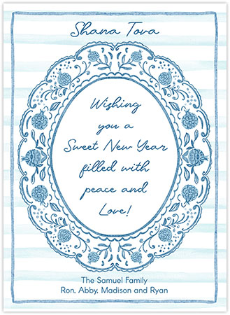 Jewish New Year Cards by Piper Fish Designs (Pomegranate Doodle)