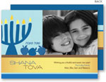 Jewish New Year Cards by Spark & Spark (Blue Apples - Photo)
