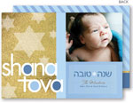 Jewish New Year Cards by Spark & Spark (Shana Tova Gold - Photo)