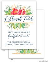 Jewish New Year Cards by Take Note Designs (Watercolor Pomegranate Border)