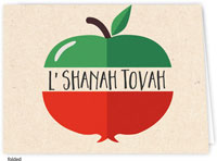 Jewish New Year Cards by Take Note Designs (Kraft Apple Split)