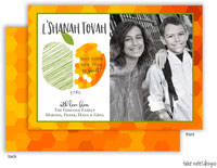 Photo Jewish New Year Cards by Take Note Designs (Honeycomb Apple Frame)